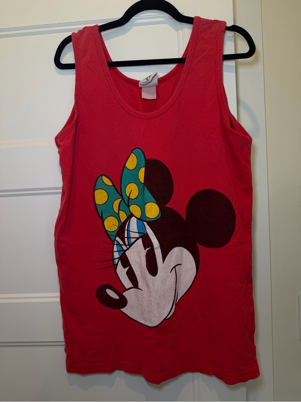 Disney 80’s Pink Minnie Mouse Graphic Tank Top (oversized)